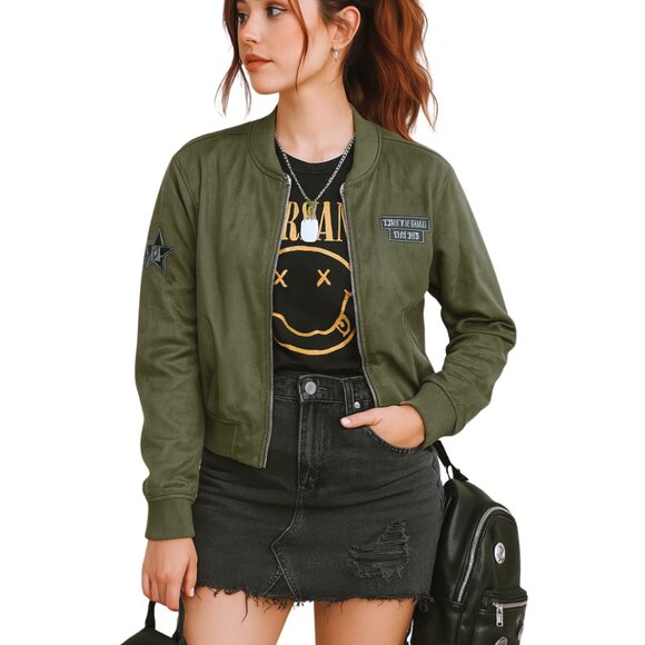 Hard Rock Cafe Velvet Bomber Jacket | Size: Small - Picture 1 of 13